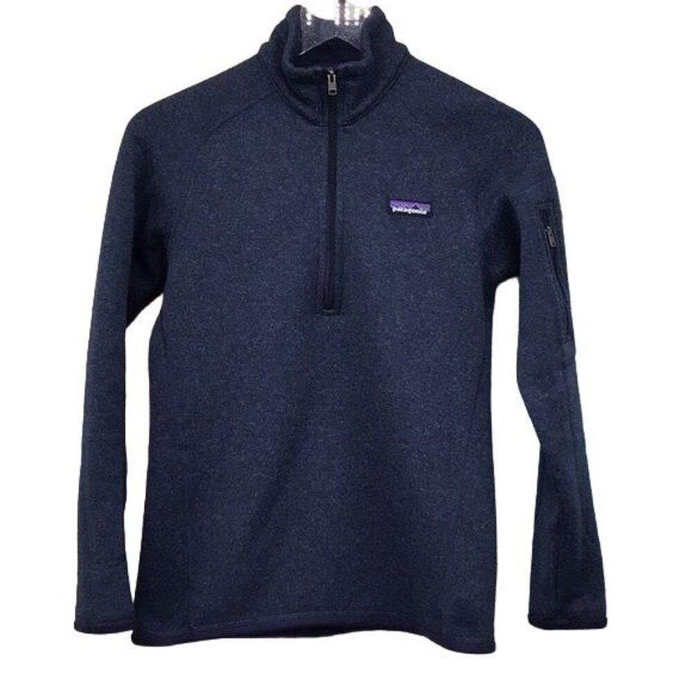 Patagonia Womans XS 1/4 Zip Better Sweater Classic Navy